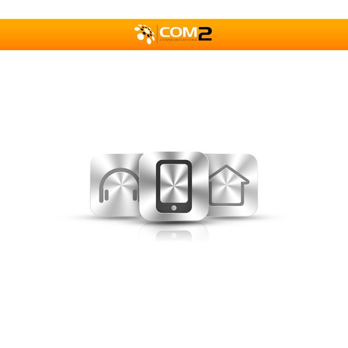 icon or button design for Com2 Communications Ontwerp door Dboy