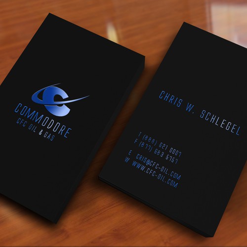 Create the next business card for CFC OIL AND GAS  Design by MirelaS