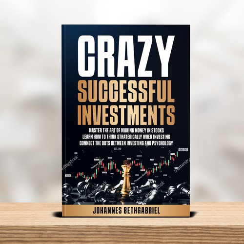 Powerful Book Cover for an Investing book that helps to Build Wealth in the Stock Market Design by T.Primada