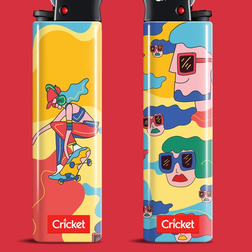 Create illustrations for a limited collection of Cricket Lighters (Multiple Winners) Design by Nicolás Duque