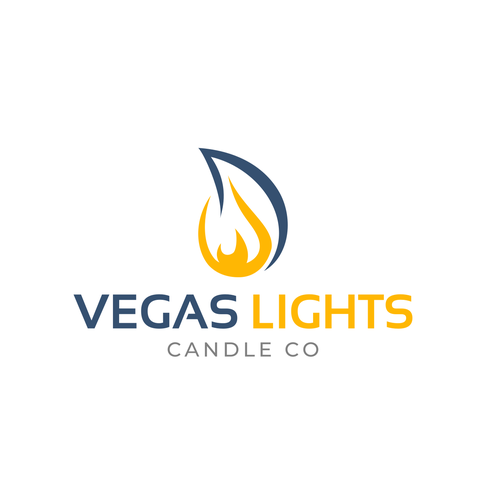 Design a modern fun logo for a candle company in Las Vegas Design by ChemcoRD