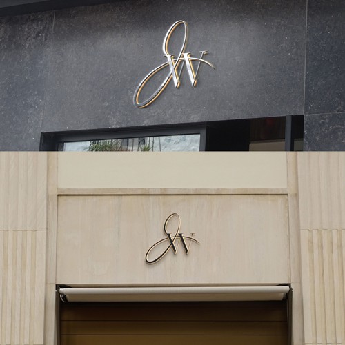 JW Script Logo Diseño de pixeldesign999