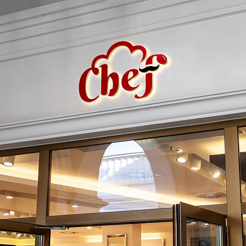 "CHEF": Food & Cooking Social Media Logo Design by SimpleDezign