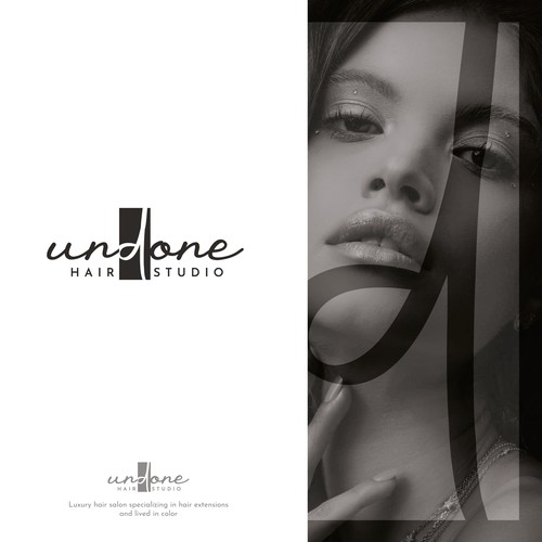 Luxury Hair Salon Logo and business card design Diseño de CN_Design