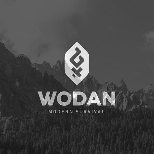 Design a Runic / Rune inspired logo for 'WODAN' an outdoor survival company Design by pixelmatters