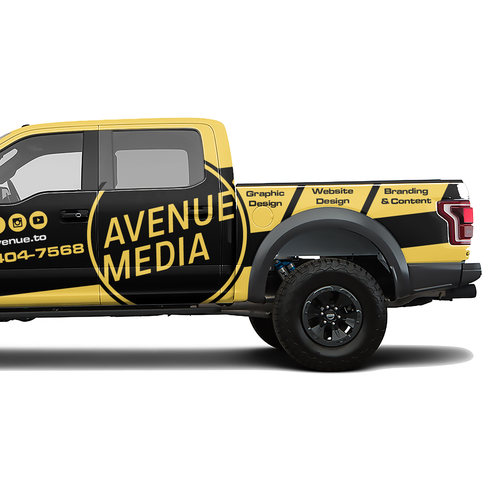 Need A Powerful / Aggressive Construction-Focused Wrap For Our Ford Raptor! Design by theANUNGs