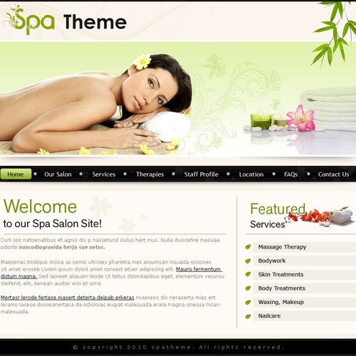 1-3 Page Website Template Design von PSdesigner