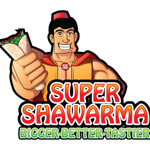 logo for Super Shawarma Diseño de Helmi Himawan