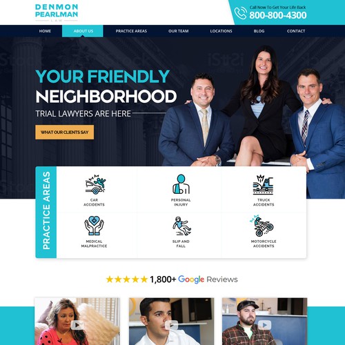 We need a modern and sleek updated web design for our personal injury law firm Design by Rith99★ ★ ★ ★ ★