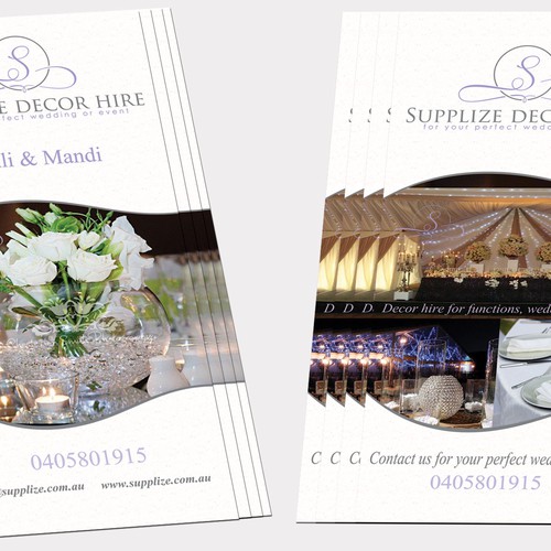 postcard or flyer for Supplize Decor Hire Design by jopet-ns