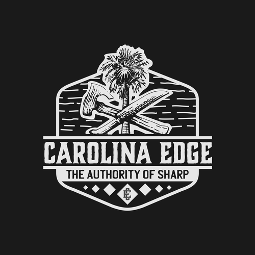 A retro / edgy logo for a mobile sharpening service called Carolina Edge Design by sikelwesi