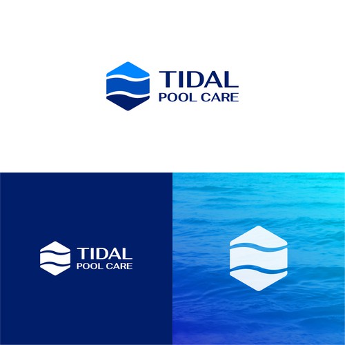 Hamptons Pool Company Logo Design by ESIXA