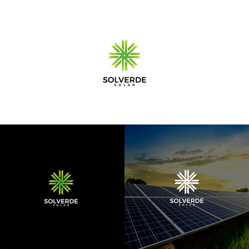 Clean logo for solar company Design by FF3