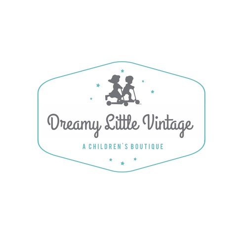 Design a "dreamy" logo for a brand new children's vintage clothing boutique Réalisé par meryofttheangels77