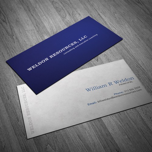 Create the next business card for WELDON  RESOURCES, LLC Diseño de Roberth C.