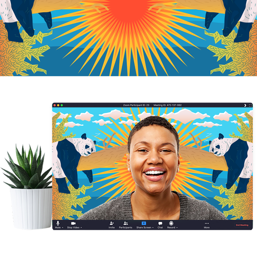 Community Contest | Illustrate your happy place as a virtual background (multiple winners!) Design by Digital Man ✅