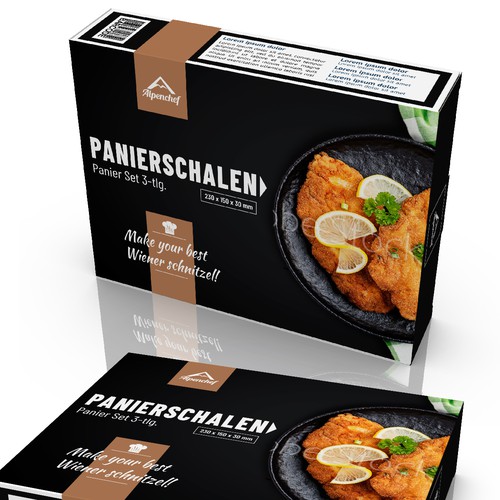 Aspiring Kitch Brand Alpenchef® Looking For A Color Box Design (Wiener Schnitzel Panier Set) Design by Deem Leuk