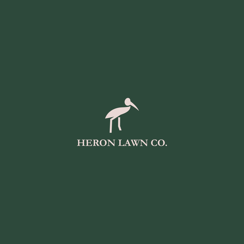 Modern Lawn Care Business with Heron Design by Bersin