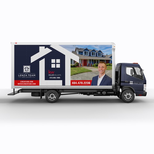 Designs Custom Truck Design Wrap for Real Estate Agent, CREATIVE