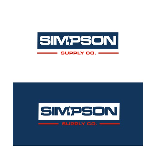 Logo for Simpson Supply Co. Design by unreal studio