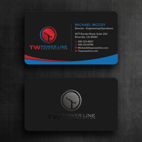 Business Card for a high voltage company Design by Felix SH
