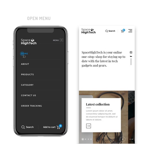 Web page design contest entry by MercClass