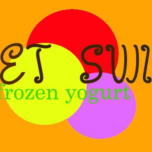 Frozen Yogurt Shop Logo Design by Muhisaia