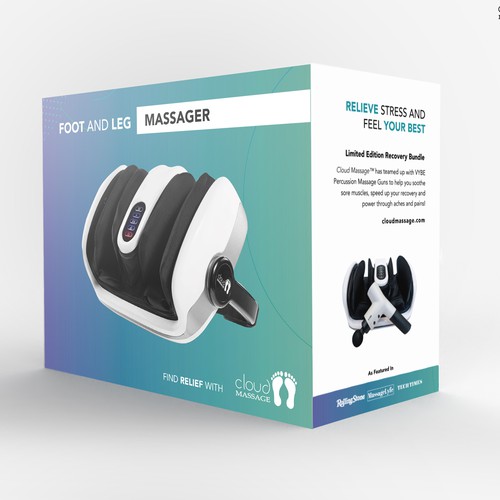 Ecom/Retail - Foot Massager Box Design Design by Davi Giolo ★