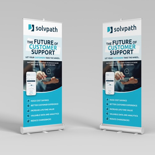 Self-Service Support Pop Up Banner Design by GrApHiC cReAtIoN™