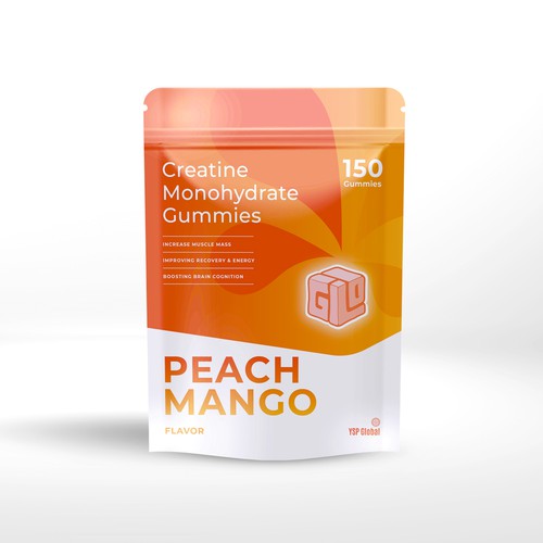 Bag Design for Creatine Monohydrate Gummy brand Design by Outmosphere