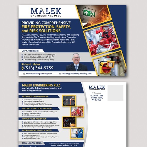 Designs | Postcard design for engineering consulting firm | Postcard ...