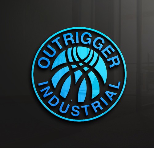 Rugged logo for a new industrial real estate development company called OUTRIGGER. Design by oceandesign