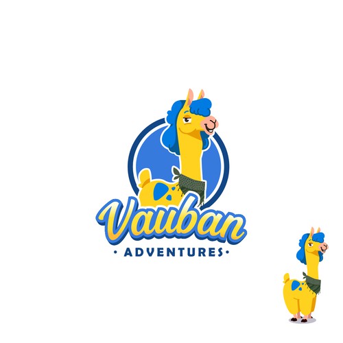 Mascot Llama Design by manuk