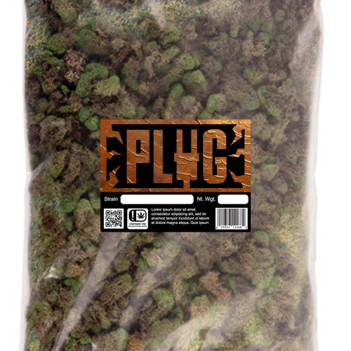 Design an urban looking label for a cannabis street brand that specializes in bulk flower sales Design by m(e_e)m