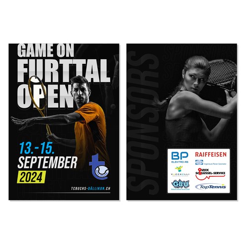 Aces & Action: Cool Flyer for a Tennis Tournament Design by Monki D Loy