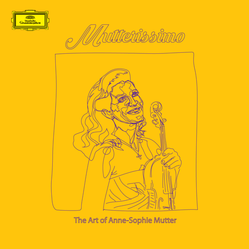 Illustrate the cover for Anne Sophie Mutter’s new album Ontwerp door PapaRaja