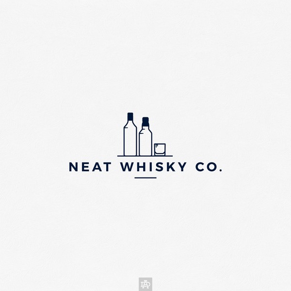 Logo for modern whisky service