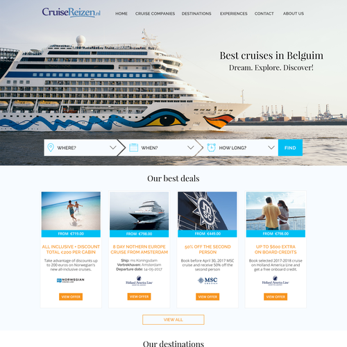 Designs | Cruise Organization - Homepage - more pages in the future (1 ...