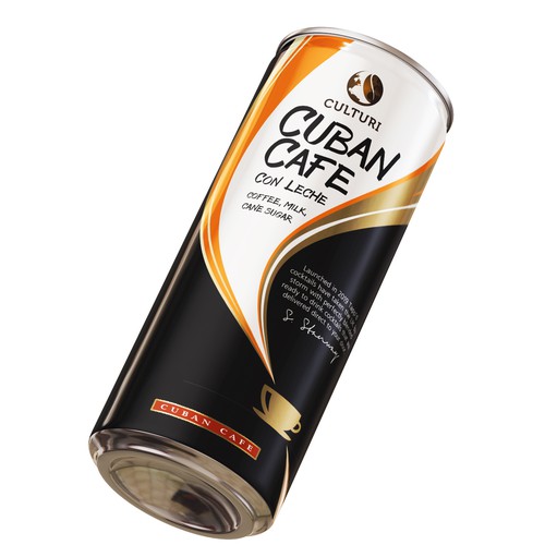 Label for Canned Ready-to-drink coffee Réalisé par SIMPLI