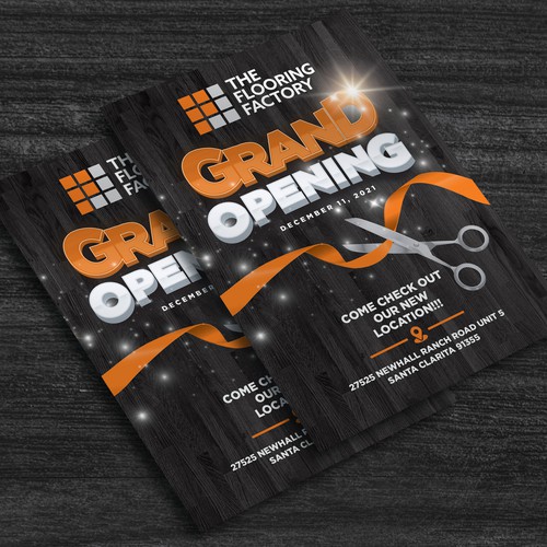 Grand Opening Flyer Design by Analyn26