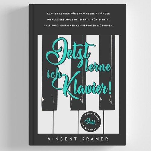 Design a book cover for a piano school for adults! Design by AnnyM