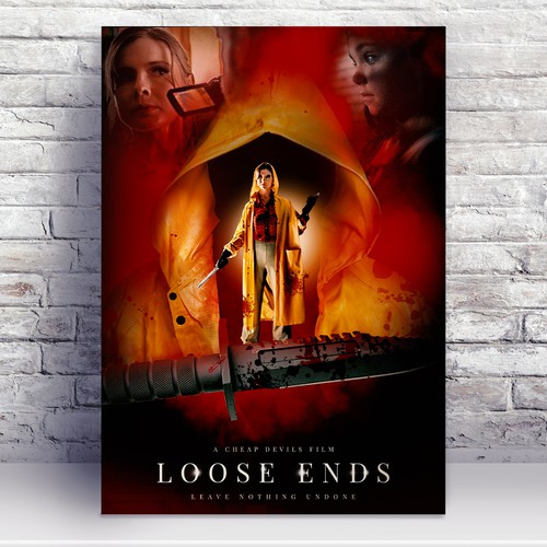 LOOSE ENDS horror movie poster Diseño de EPH Design (Eko)