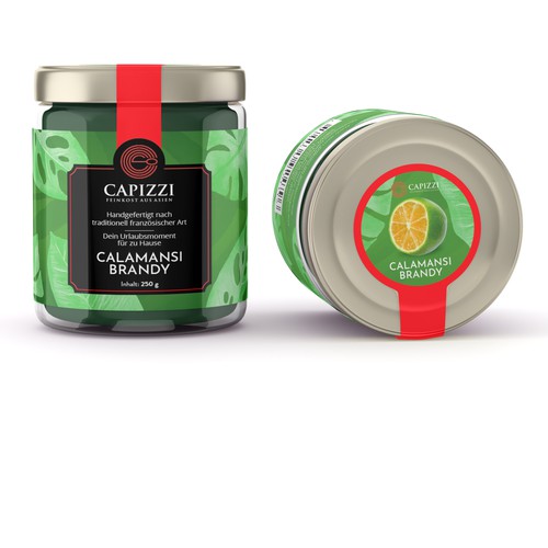 Label for exclusive fruit spreads made of tropical fruit Design by CK Graphic