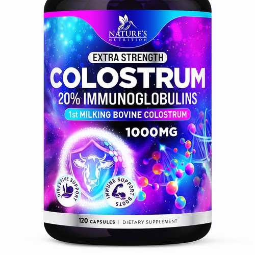 Powerful, Colostrum Design Needed for Nature's Nutrition Design by FreshApple@Michelle