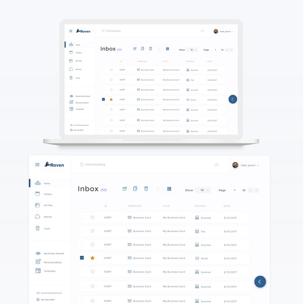Web App for managing scanned documents
