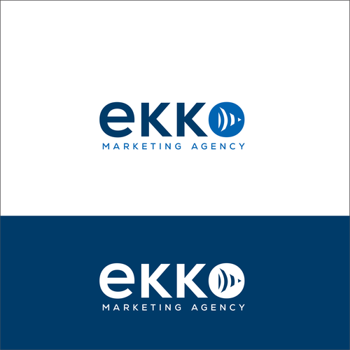 SIMPLE LOGO - ekko Letters then dm after Design by Elesense