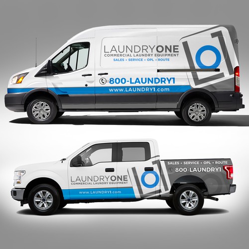 Laundry Equipment Company needs their vehicles dressed up! Car, truck