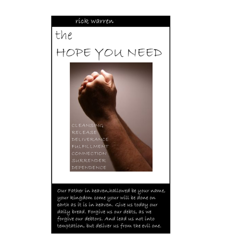 Design Rick Warren's New Book Cover Design by smittydude