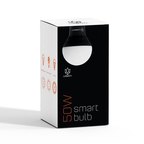 We need to create a sophisticated package for smart lamps. Design by Pure-Design