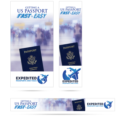 Design Banners for Expedited Passports &amp; Visas - Part2 | Banner ad contest